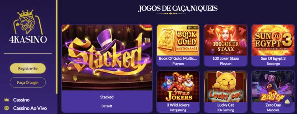 Slots menos apostados pelos jogadores